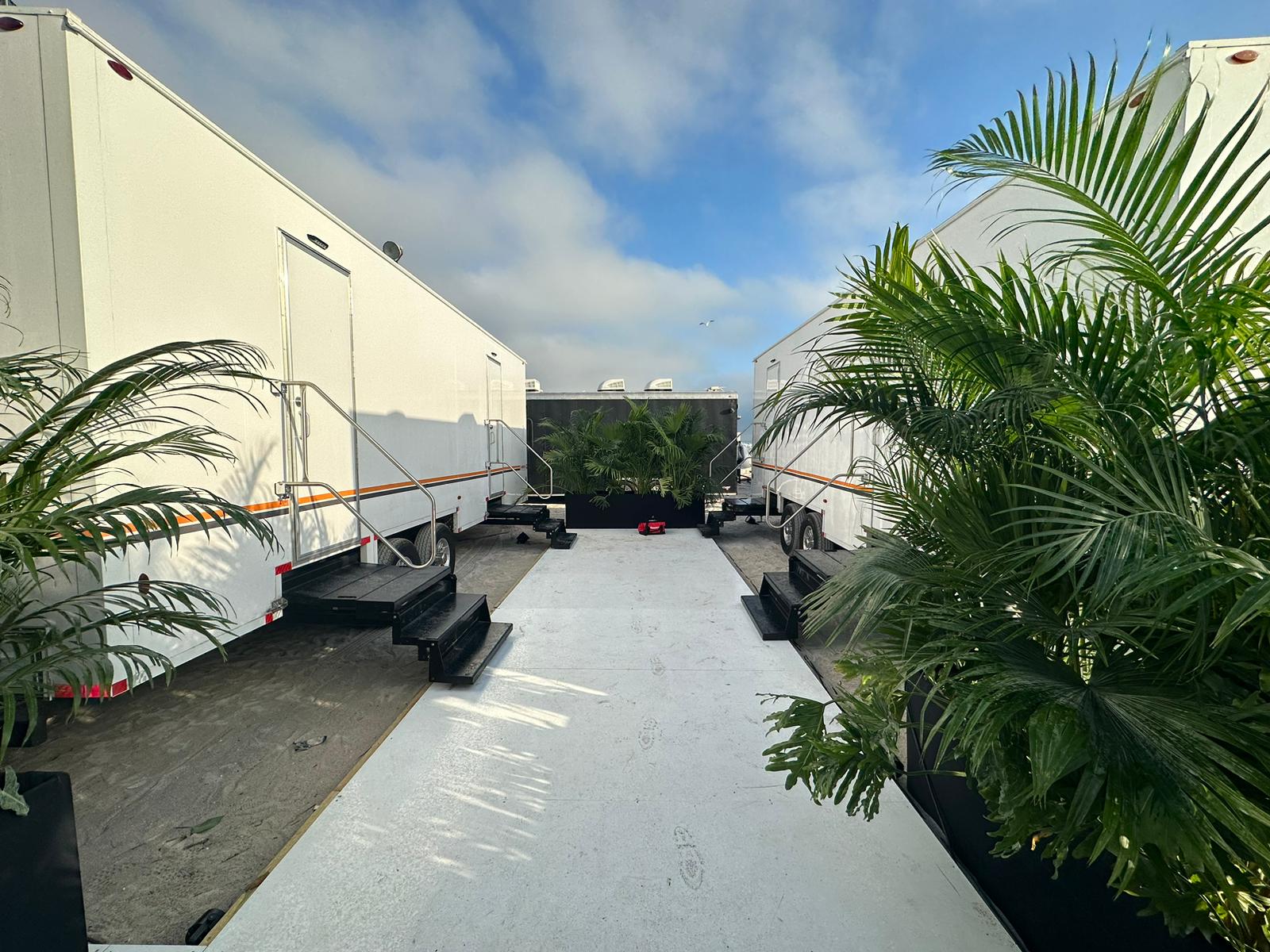 Luxury restroom trailer rental for Bonita Springs, FL event