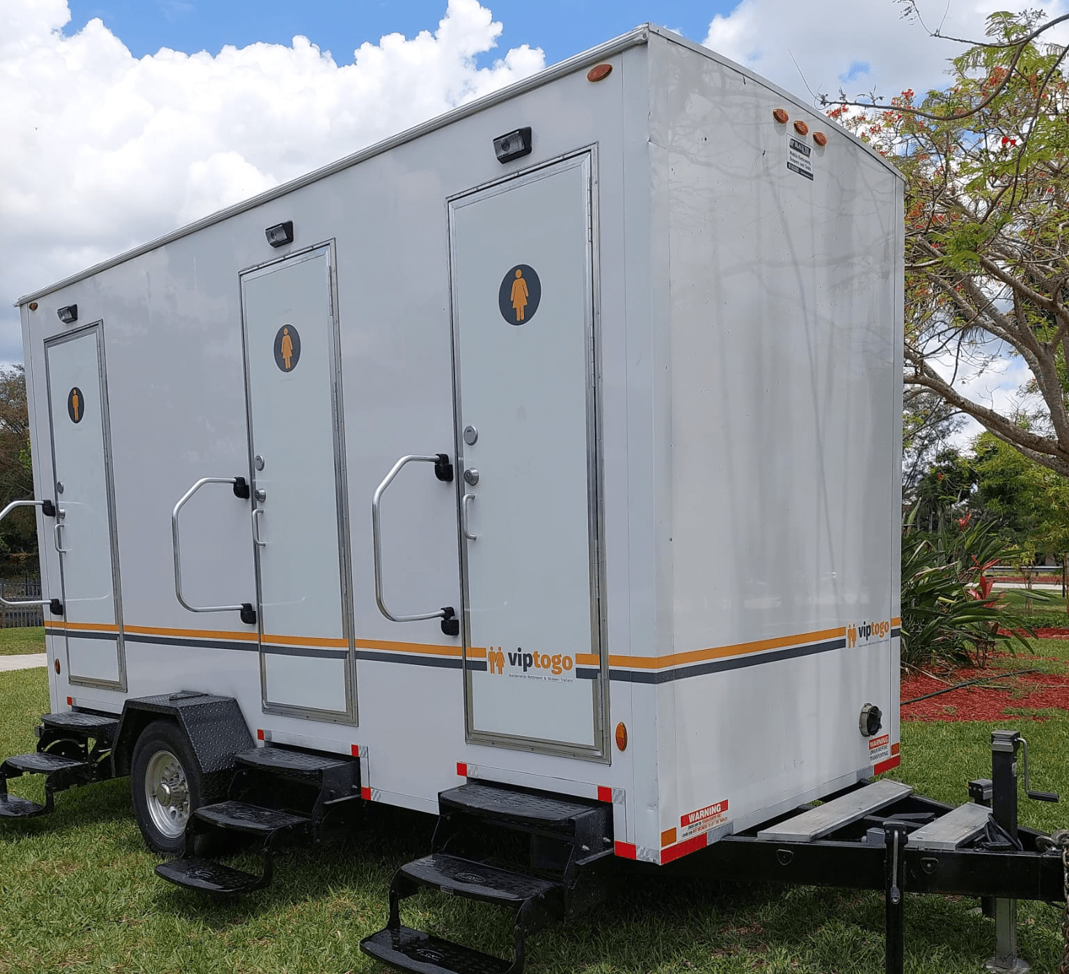 mobile restroom trailer rental for Boynton Beach, Florida needs