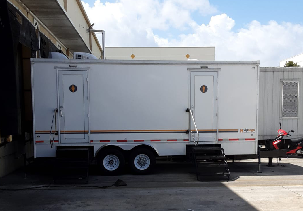 Luxury portable restroom trailer rentals in Monsey, New York