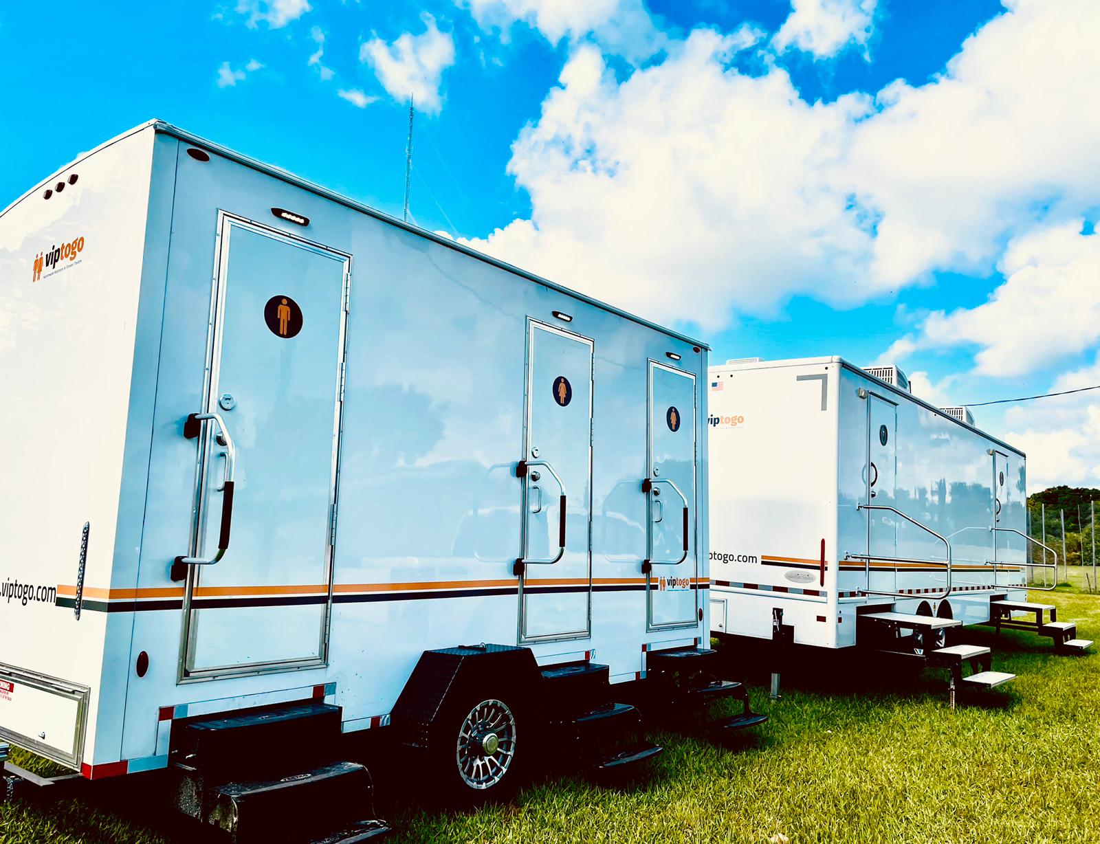 Luxury portable restroom trailers for Nanuet, New York events