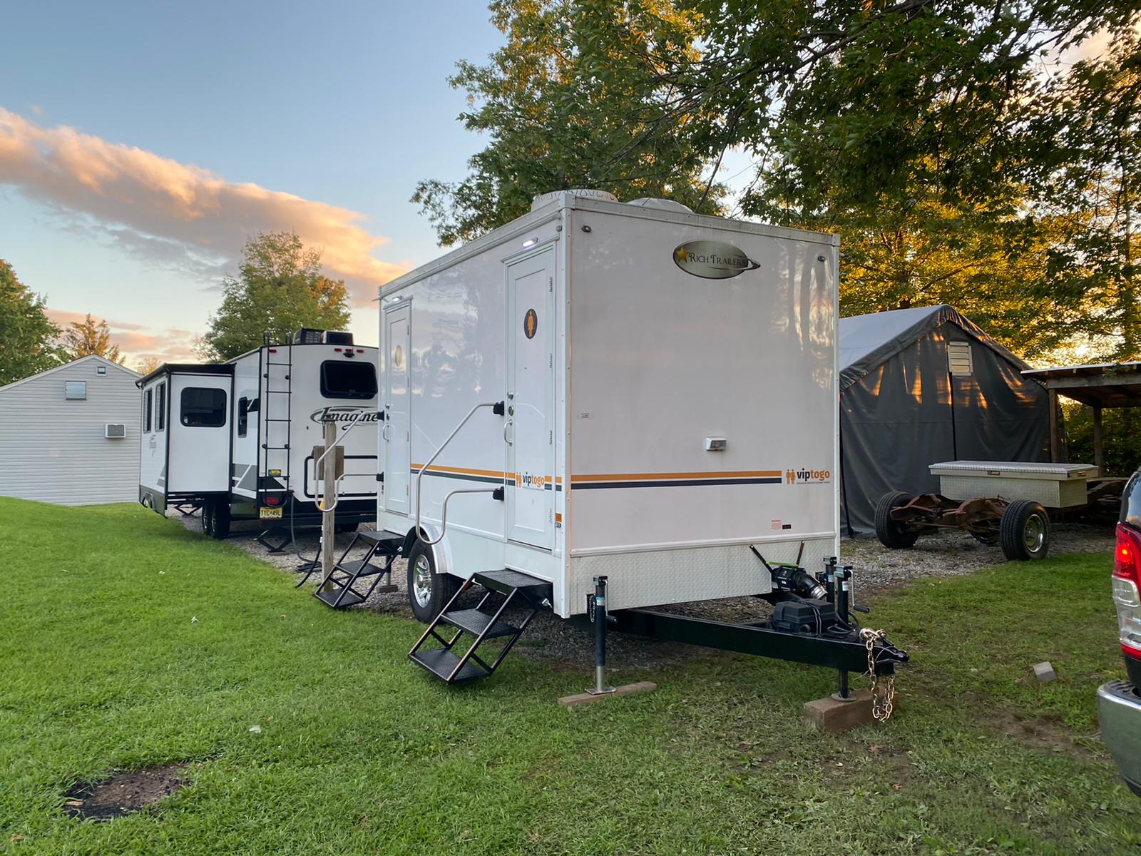 Luxury restroom trailer rental in Birmingham-Hoover, Alabama