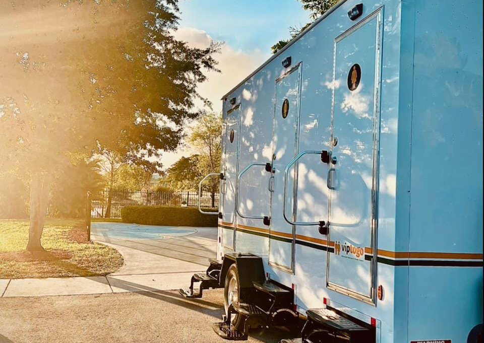 Luxury restroom trailers elevating events in Nevada, MD