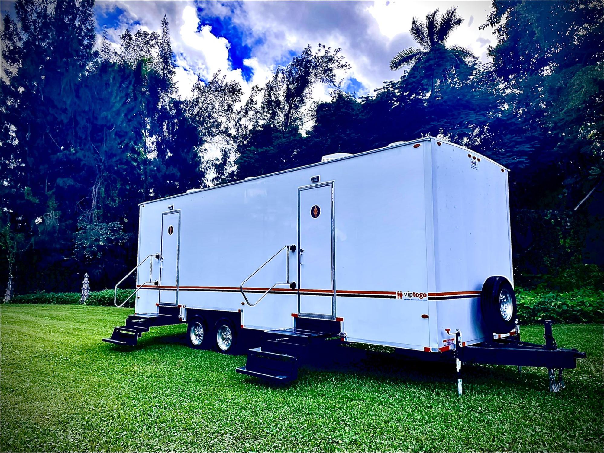 Restroom trailer rental for Los Angeles-Long Beach-Santa Ana, California event