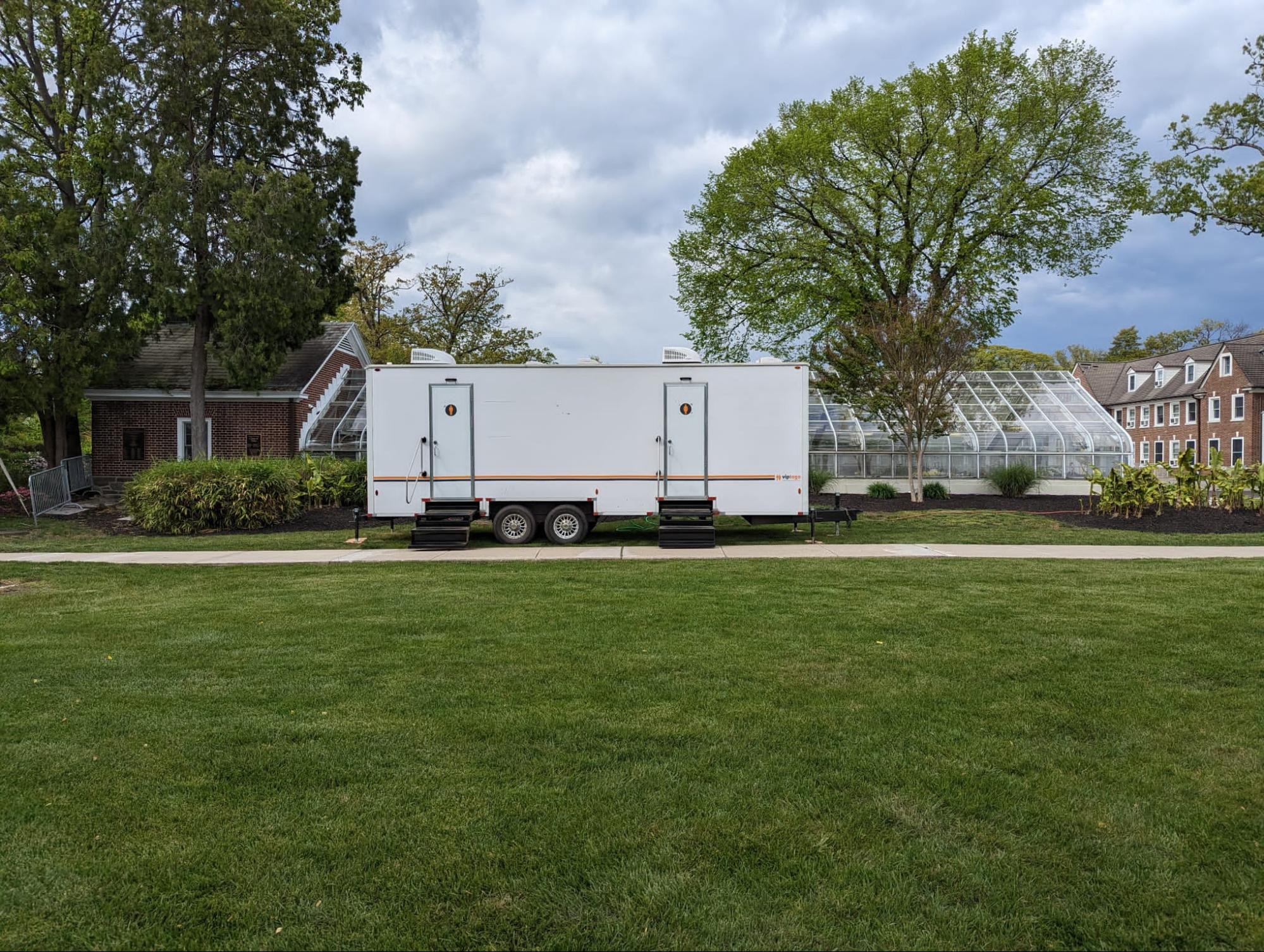 Upscale portable restroom trailers for Shreveport-Bossier City, Louisiana events