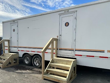 large restroom trailer for New Mexico event