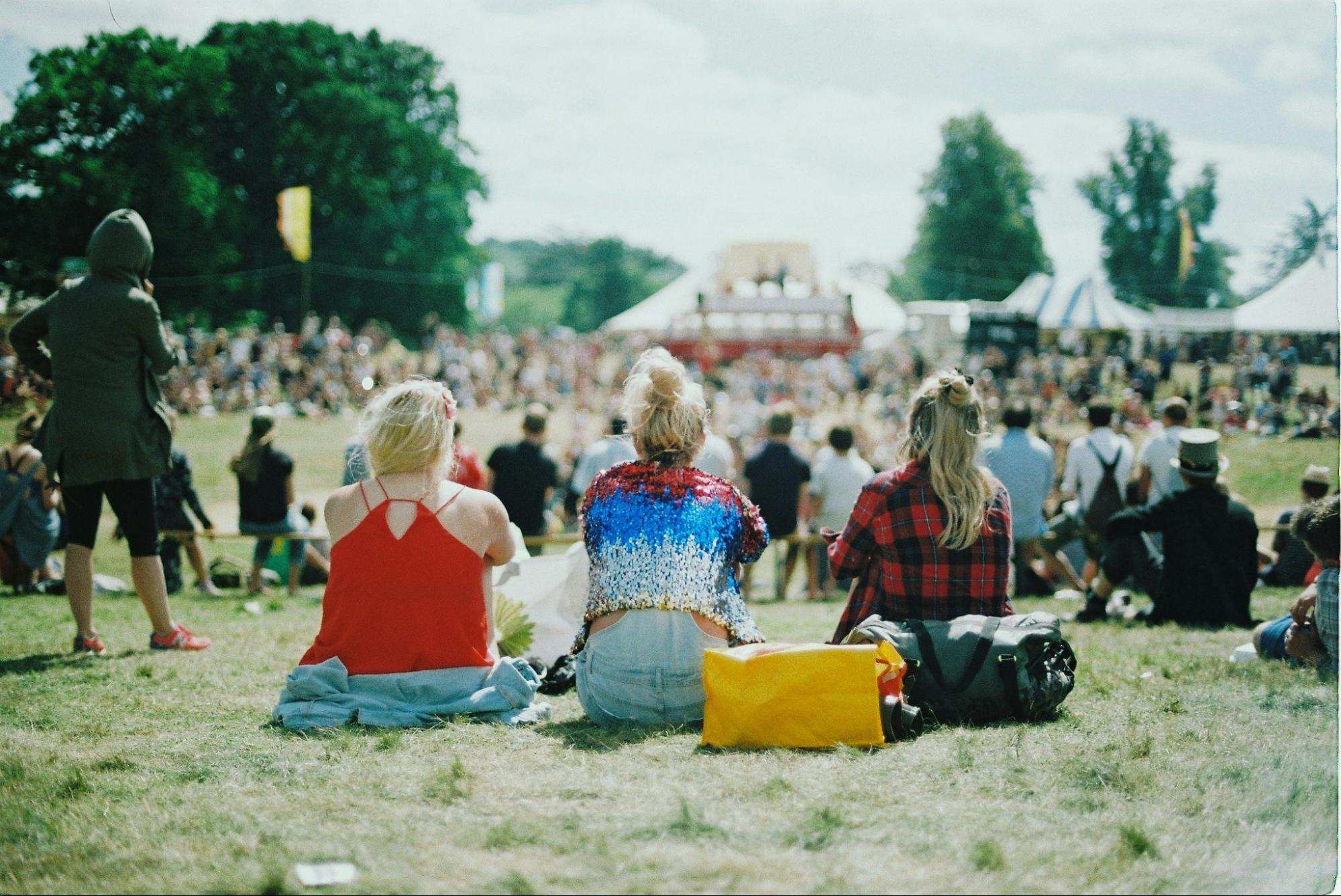 Music festival attendees