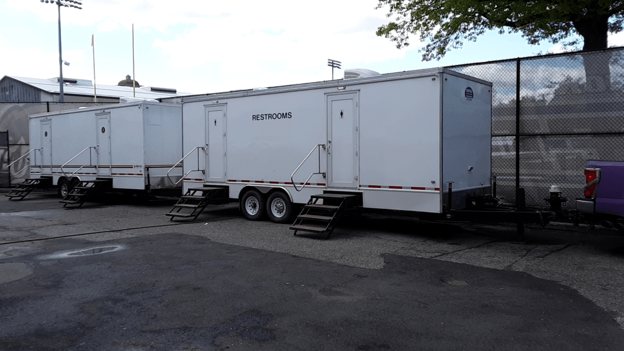 VIP To Go’s landscaping restroom trailers