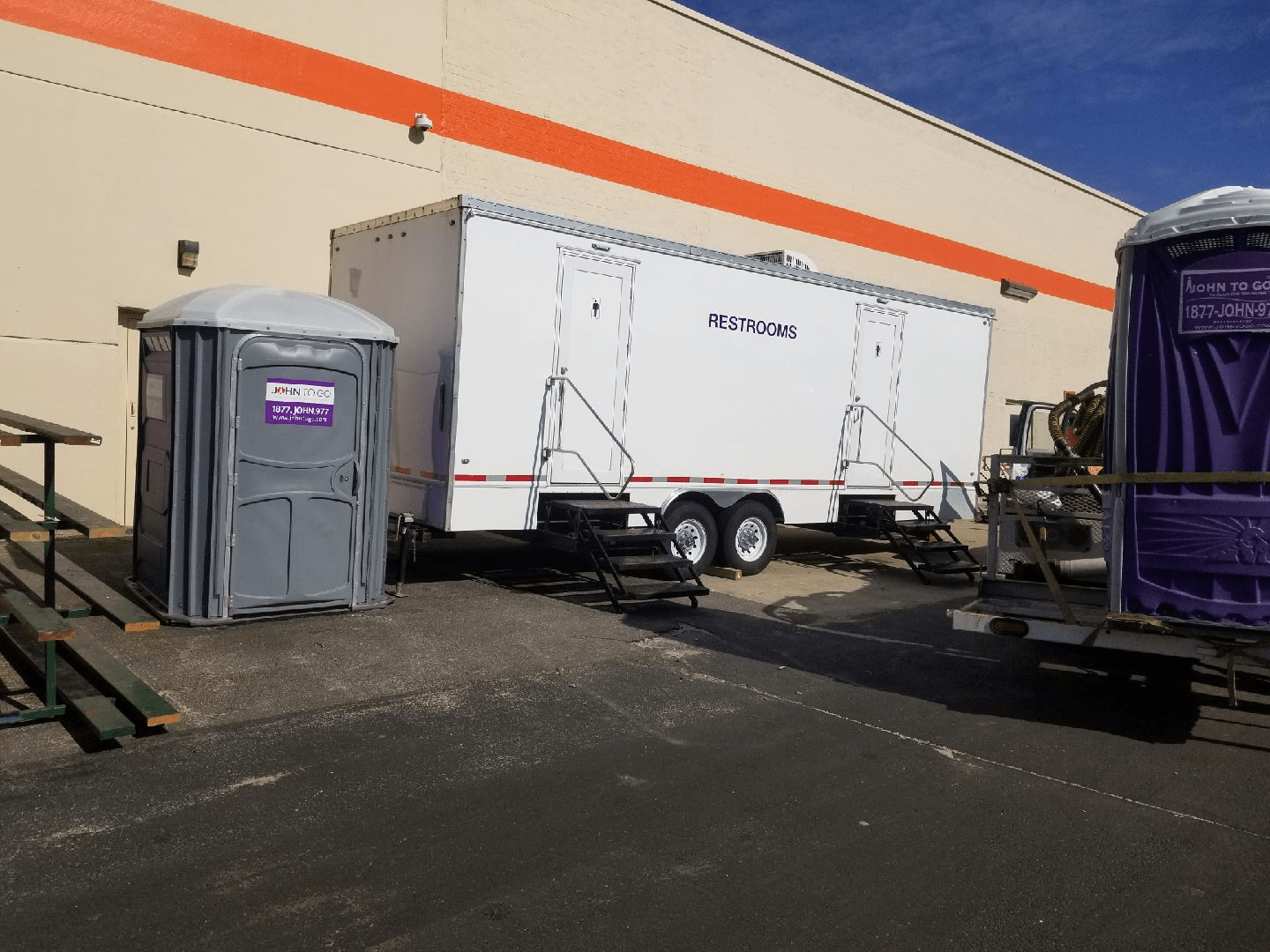 VIP To Go’s portable construction restrooms