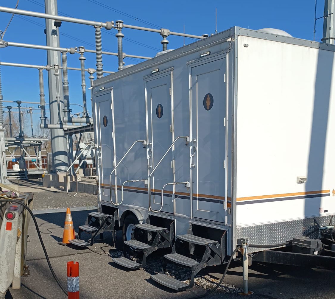 VIP To Go’s portable restrooms for utility projects