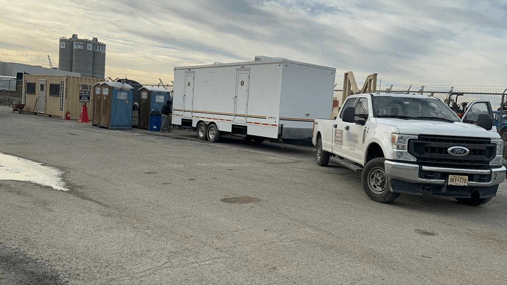 VIP To Go’s restroom trailers for highway expansion