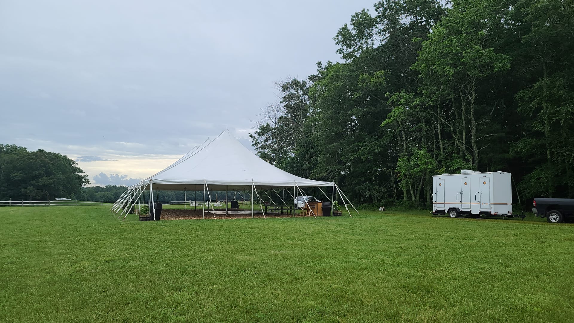 green portable toilets for festivals