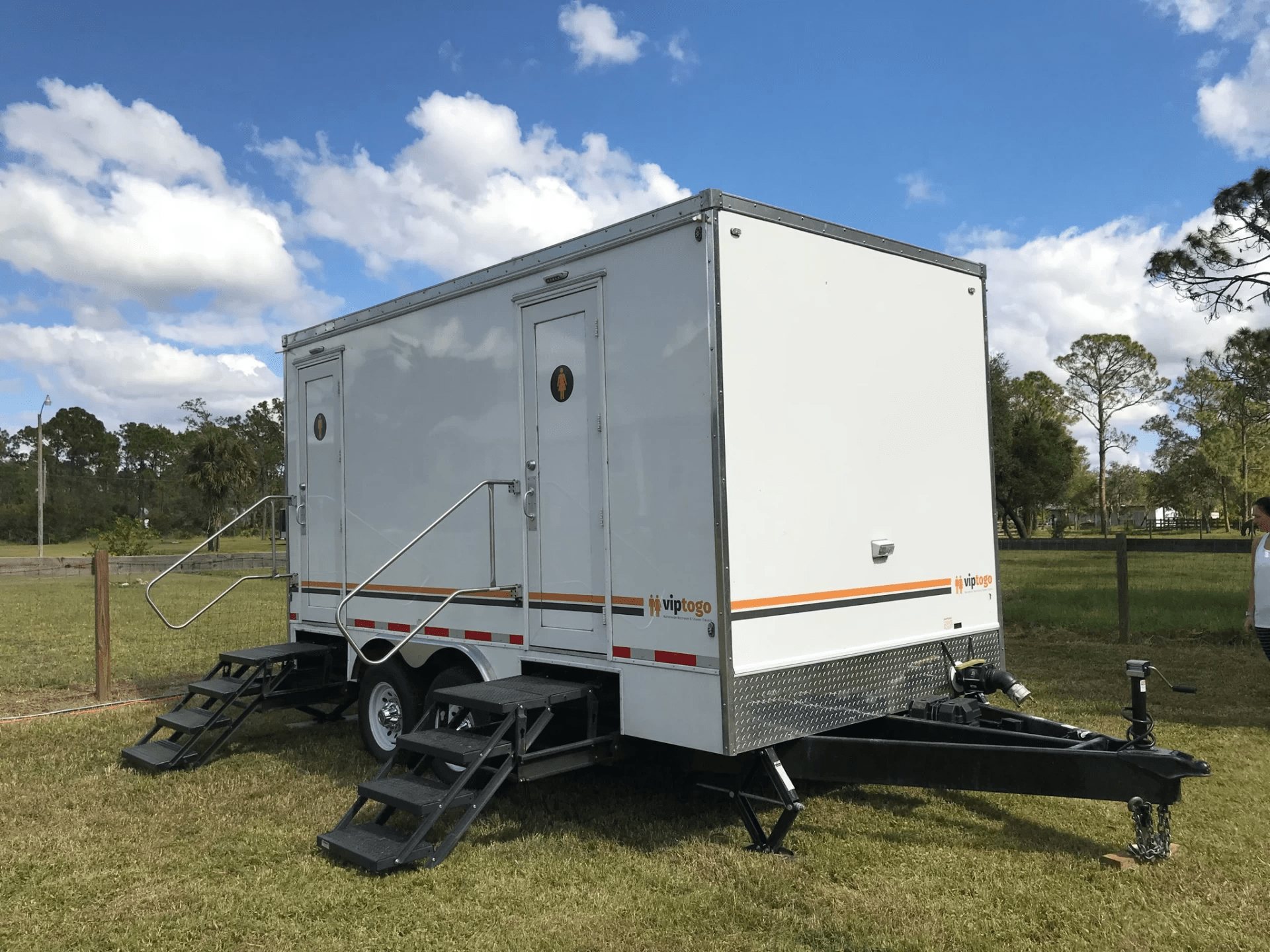 VIP To Go’s restroom trailers for border security teams.