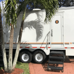 Well maintained restroom trailers improving beach restroom hygiene