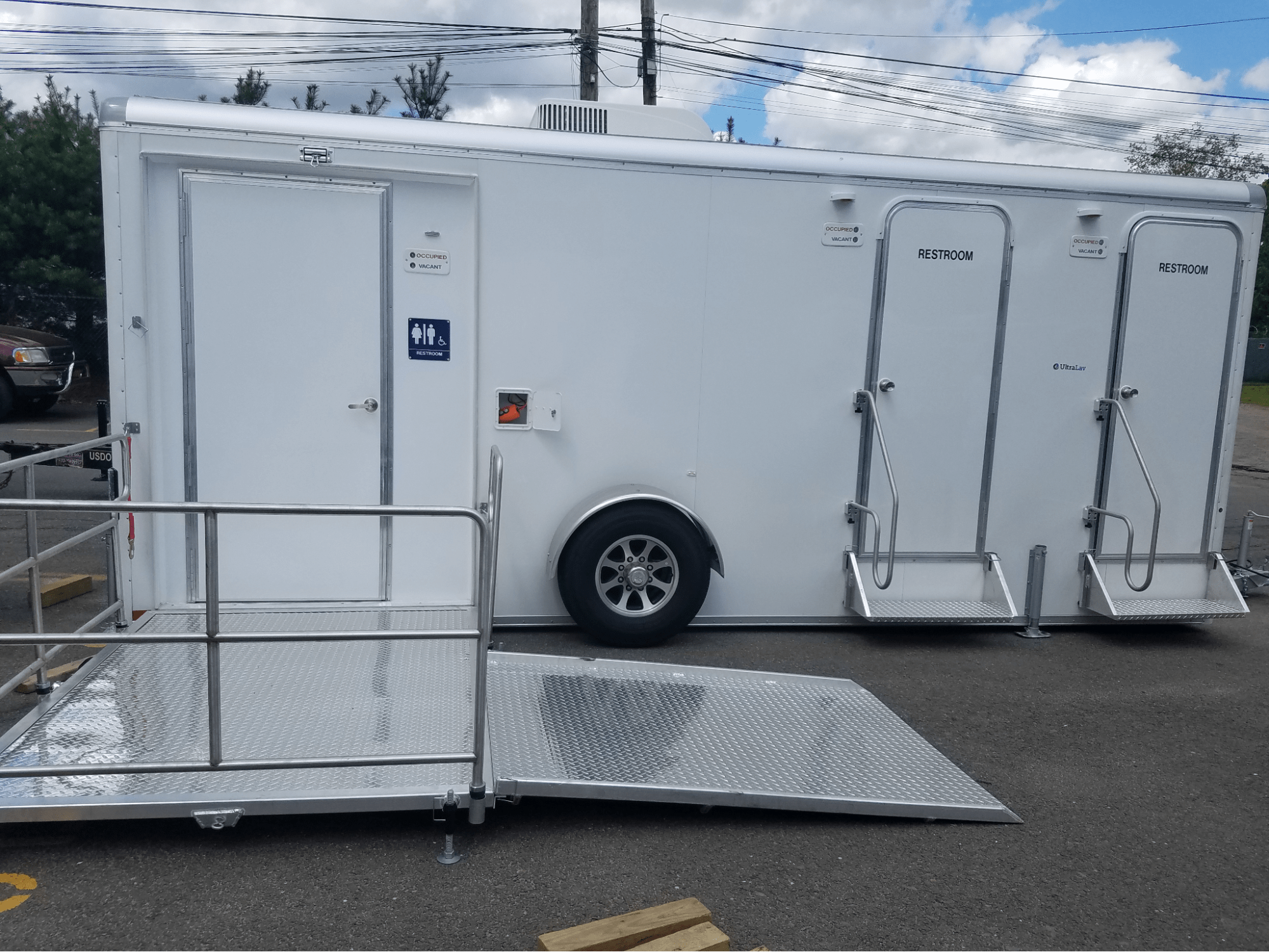 ADA restroom trailers for new housing developments