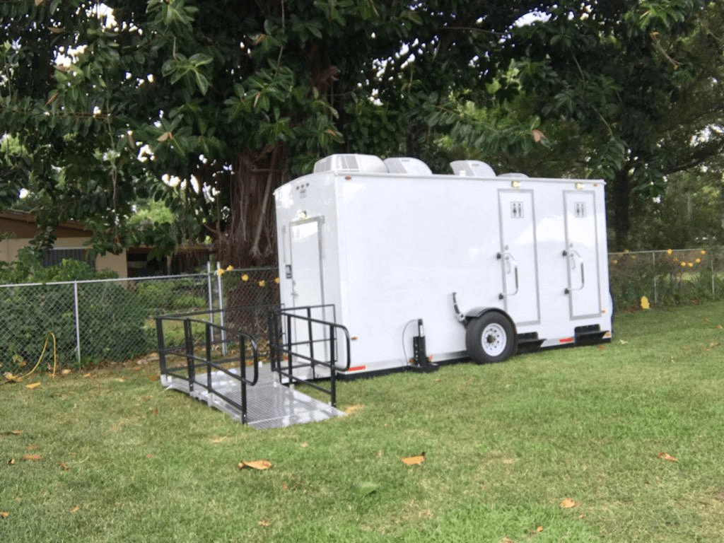 ADA portable restroom options for families